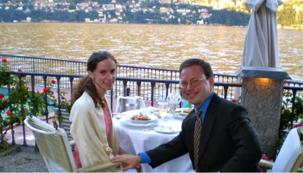 At the Villa d'Este on Lake Como, one of the world's great dining experiences (2007)